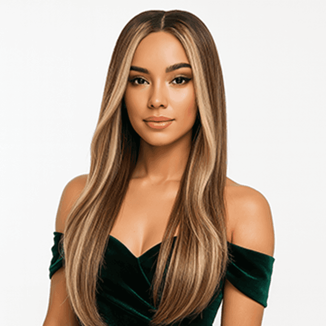 8A Straight Clip-In Human Hair Extension  Color P#2/12/613