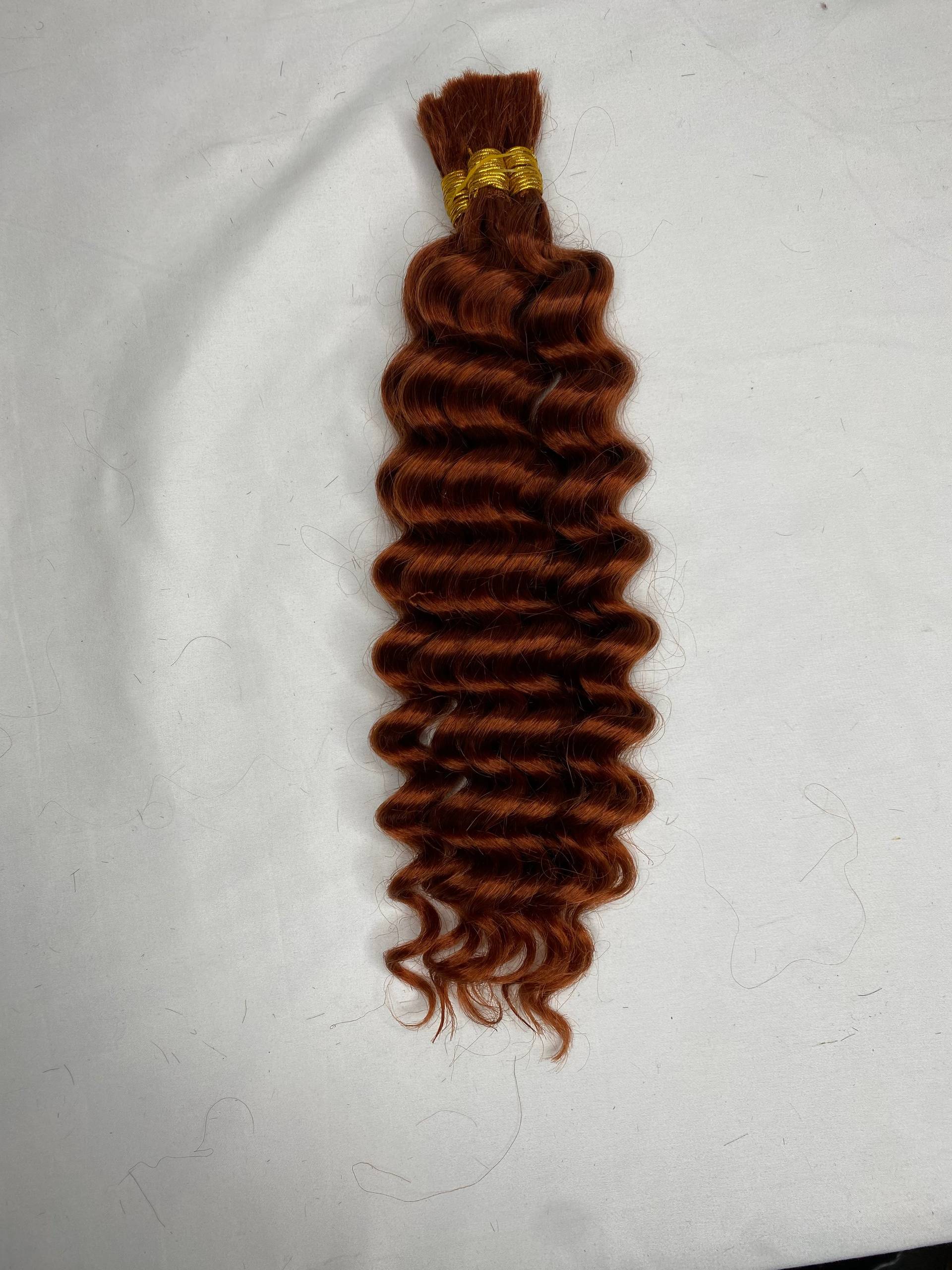 #350 8A Malaysian Braiding Bulk Hair Deep Wave